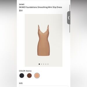 NWT Sienna Skims foundation slip dress size small
